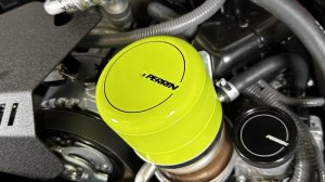 Subaru WRX Oil Filter Cover - Perrin Performance - Neon Yellow - `15-`25 Subaru WRX Oil Filter Cover - Perrin Performance - Neon Yellow - `15-`25